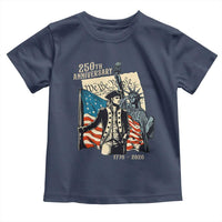 250th Anniversary 1776-2026 We The People Toddler T Shirt George Washington and Statue of Liberty History Pride