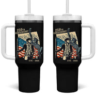 250th Anniversary 1776-2026 We The People Tumbler With Handle George Washington and Statue of Liberty History Pride