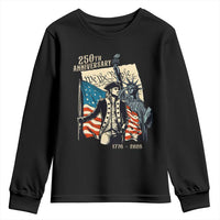 250th Anniversary 1776-2026 We The People Youth Sweatshirt George Washington and Statue of Liberty History Pride