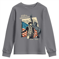 250th Anniversary 1776-2026 We The People Youth Sweatshirt George Washington and Statue of Liberty History Pride