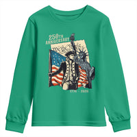 250th Anniversary 1776-2026 We The People Youth Sweatshirt George Washington and Statue of Liberty History Pride