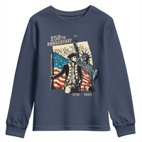 250th Anniversary 1776-2026 We The People Youth Sweatshirt George Washington and Statue of Liberty History Pride