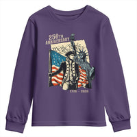 250th Anniversary 1776-2026 We The People Youth Sweatshirt George Washington and Statue of Liberty History Pride