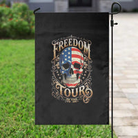 Freedom Tour 250 Years 1776-2026 American Flag Skull Garden Flag Rock Aesthetic Patriotic Semiquincentennial 250th Anniversary