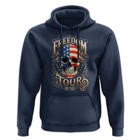 Freedom Tour 250 Years 1776-2026 American Flag Skull Hoodie Rock Aesthetic Patriotic Semiquincentennial 250th Anniversary