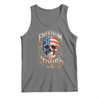 Freedom Tour 250 Years 1776-2026 American Flag Skull Tank Top Rock Aesthetic Patriotic Semiquincentennial 250th Anniversary