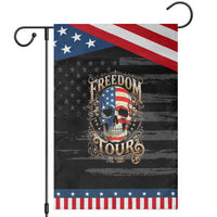 Freedom Tour 250 Years 1776-2026 American Flag Skull Patriotic Garden Flag Rock Aesthetic Patriotic Semiquincentennial 250th Anniversary
