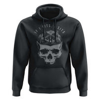 If I Fits I Sits Funny Cat in Skull Hoodie Dark Aesthetic Goth Cat Lover Gift for Macabre and Meme Fans