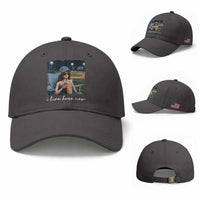 I Live Here Now Funny Doll Face Meme Baseball Lover Baseball Cap Game Day Reaction Sports Fan Gift