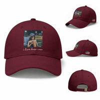 I Live Here Now Funny Doll Face Meme Baseball Lover Baseball Cap Game Day Reaction Sports Fan Gift