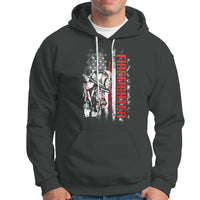 Firefighter Hoodie Firefighter Fireman American Flag Thin Red Line Firefighter - Wonder Print Shop