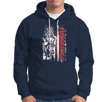Firefighter Hoodie Firefighter Fireman American Flag Thin Red Line Firefighter - Wonder Print Shop