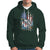 Funny Fishing Hoodie Fishing American Flag Vintage USA Bass Fisherman Gift - Wonder Print Shop
