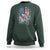 Funny Fishing Sweatshirt Fishing American Flag Vintage USA Bass Fisherman Gift - Wonder Print Shop