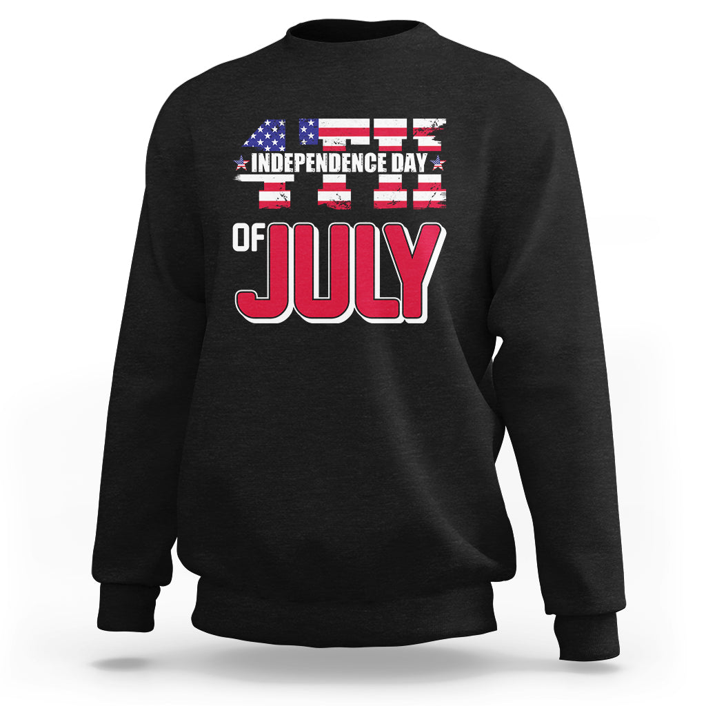 4th of July Sweatshirt Happy 4th Of July Independence Day American Kid Women Men - Wonder Print Shop