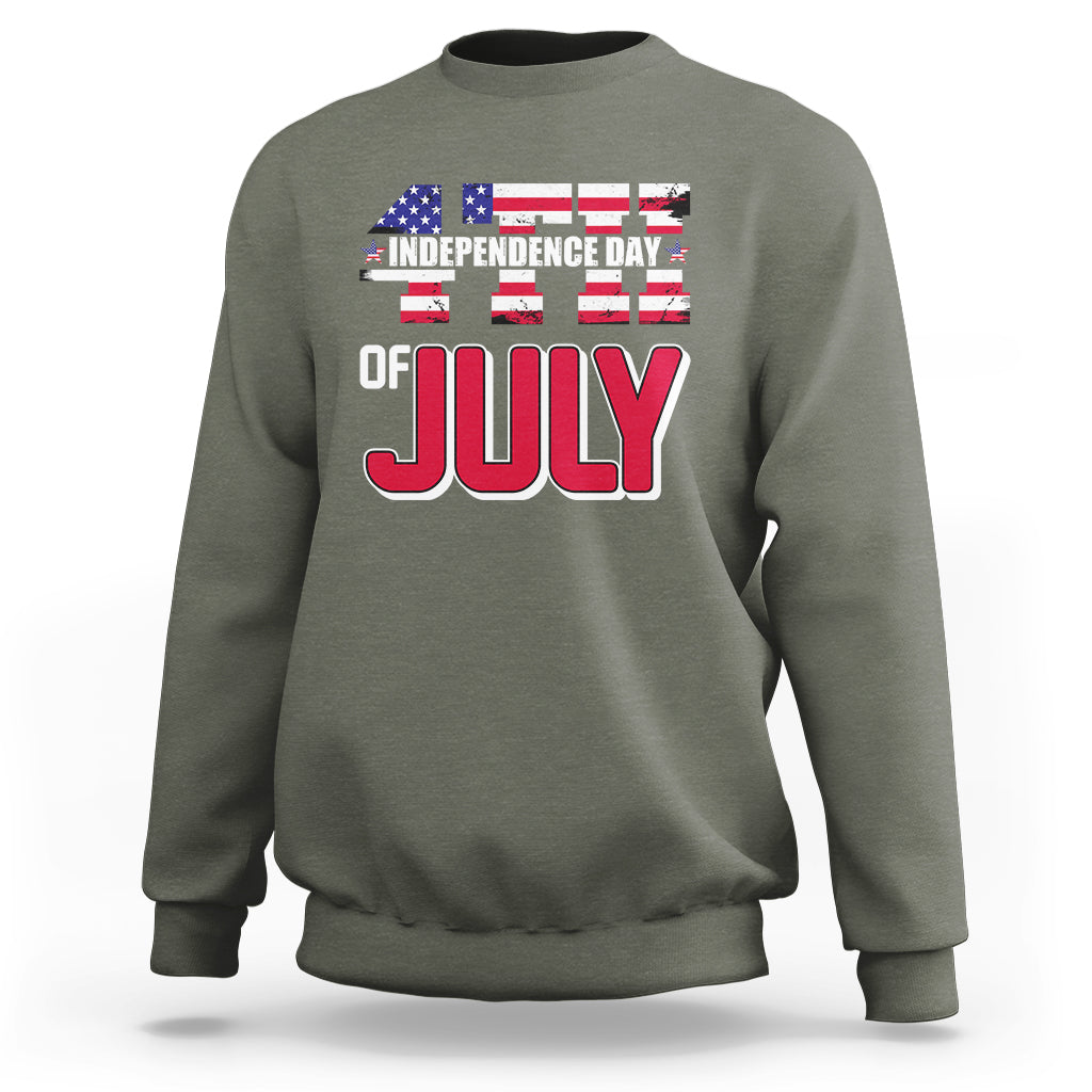 4th of July Sweatshirt Happy 4th Of July Independence Day American Kid Women Men - Wonder Print Shop