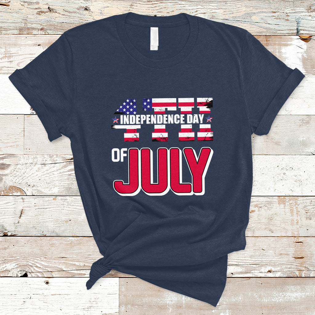4th of July T Shirt Happy 4th Of July Independence Day American Kid Women Men - Wonder Print Shop