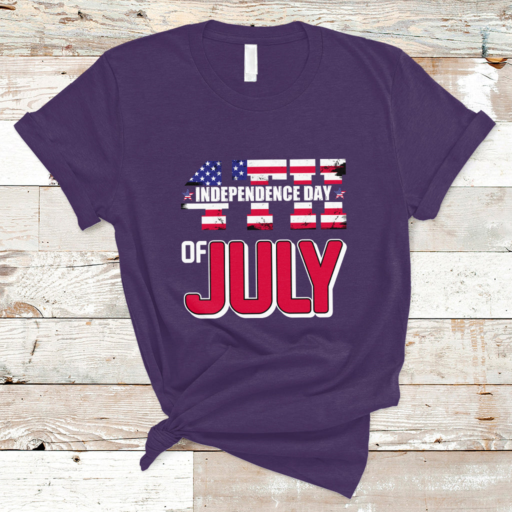 4th of July T Shirt Happy 4th Of July Independence Day American Kid Women Men - Wonder Print Shop