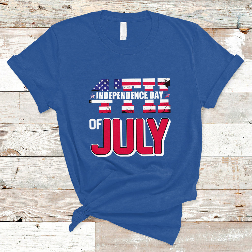 4th of July T Shirt Happy 4th Of July Independence Day American Kid Women Men - Wonder Print Shop