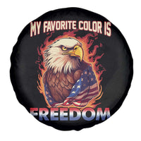 Patriotic American Eagle Spare Tire Cover My Favorite Color Is Freedom US Pride 4th of July