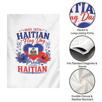 May 18th Haitian Flag Day Floral Hibiscus Garden Flag Proud To Be Haitian Heritage Pride