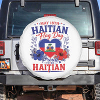 May 18th Haitian Flag Day Floral Hibiscus Spare Tire Cover Proud To Be Haitian Heritage Pride