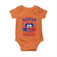 May 18th Haitian Flag Day Floral Hibiscus Baby Onesie Proud To Be Haitian Heritage Pride