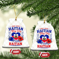May 18th Haitian Flag Day Floral Hibiscus Ceramic Ornament Proud To Be Haitian Heritage Pride