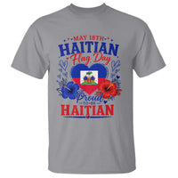 May 18th Haitian Flag Day Floral Hibiscus T Shirt Proud To Be Haitian Heritage Pride