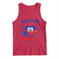 May 18th Haitian Flag Day Floral Hibiscus Tank Top Proud To Be Haitian Heritage Pride