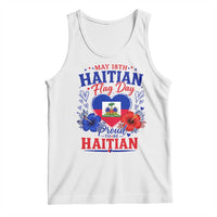 May 18th Haitian Flag Day Floral Hibiscus Tank Top Proud To Be Haitian Heritage Pride