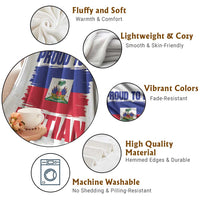 Proud To Be Haitian Throw Blanket Haiti Flag Heritage Pride
