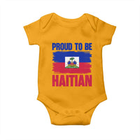 Proud To Be Haitian Baby Onesie Haiti Flag Heritage Pride