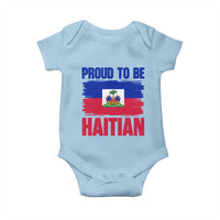 Proud To Be Haitian Baby Onesie Haiti Flag Heritage Pride
