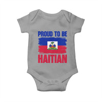 Proud To Be Haitian Baby Onesie Haiti Flag Heritage Pride