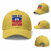 Proud To Be Haitian Baseball Cap Haiti Flag Heritage Pride