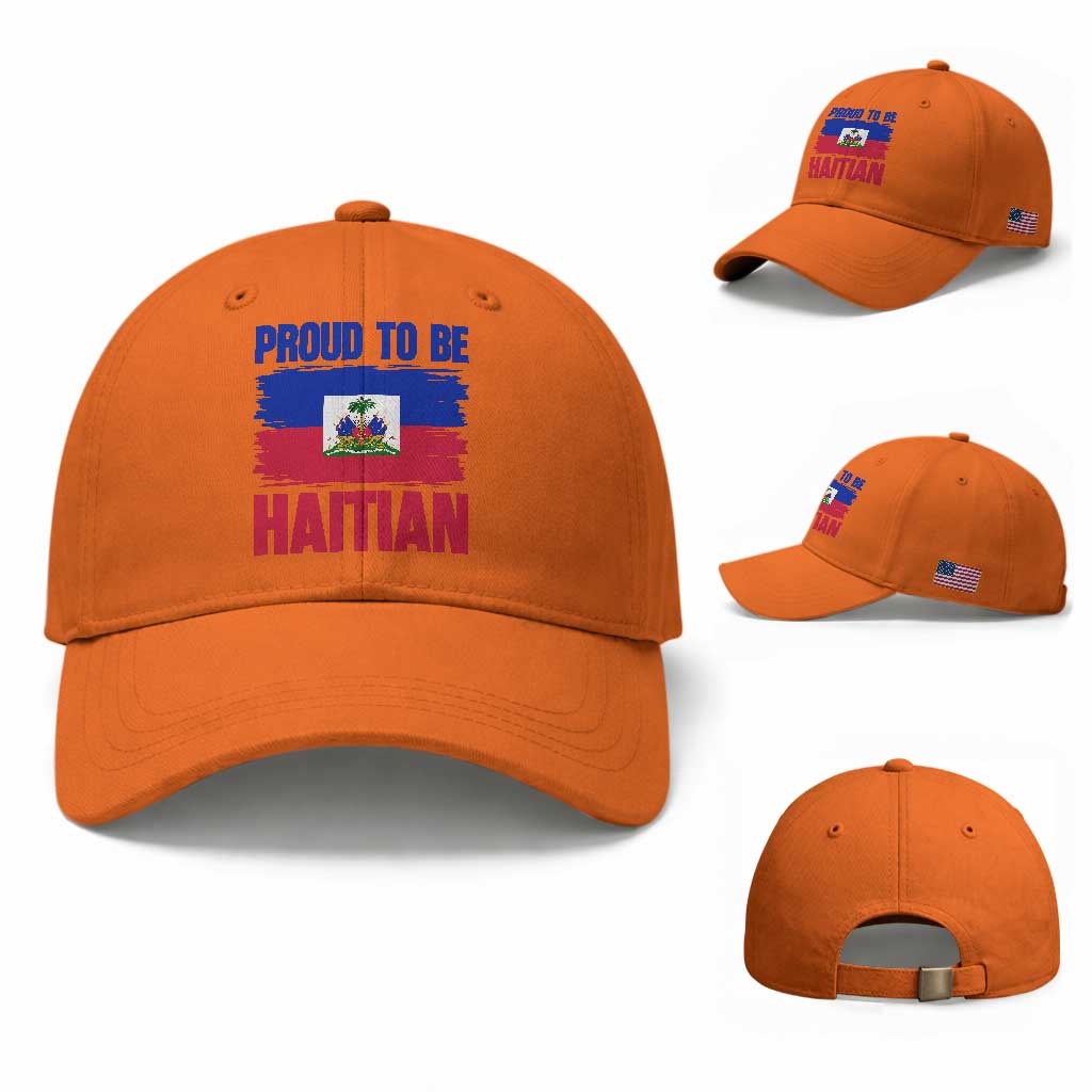 Proud To Be Haitian Baseball Cap Haiti Flag Heritage Pride