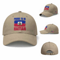 Proud To Be Haitian Baseball Cap Haiti Flag Heritage Pride