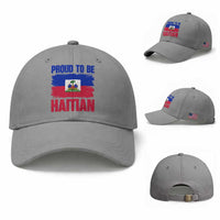 Proud To Be Haitian Baseball Cap Haiti Flag Heritage Pride