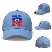 Proud To Be Haitian Baseball Cap Haiti Flag Heritage Pride