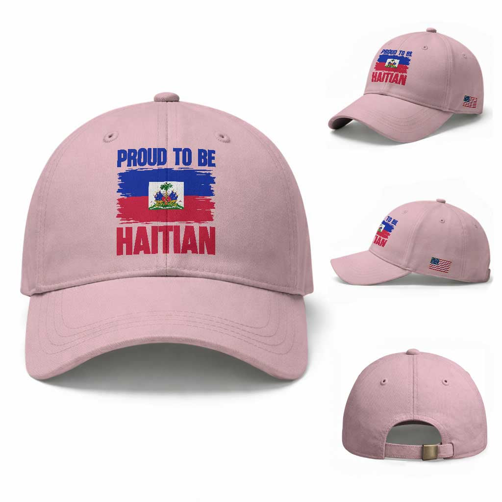 Proud To Be Haitian Baseball Cap Haiti Flag Heritage Pride