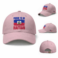 Proud To Be Haitian Baseball Cap Haiti Flag Heritage Pride