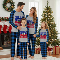 Proud To Be Haitian Plaid Pajama Set Haiti Flag Heritage Pride