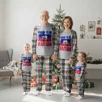 Proud To Be Haitian Plaid Pajama Set Haiti Flag Heritage Pride