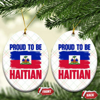 Proud To Be Haitian Ceramic Ornament Haiti Flag Heritage Pride