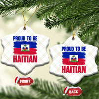Proud To Be Haitian Ceramic Ornament Haiti Flag Heritage Pride