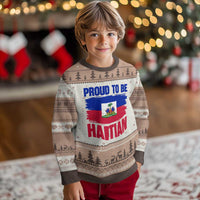 Proud To Be Haitian Ugly Christmas Sweater Haiti Flag Heritage Pride