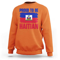 Proud To Be Haitian Sweatshirt Haiti Flag Heritage Pride