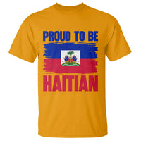 Proud To Be Haitian T Shirt Haiti Flag Heritage Pride