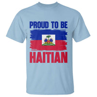 Proud To Be Haitian T Shirt Haiti Flag Heritage Pride